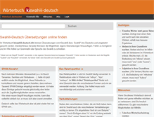 Tablet Screenshot of kiswahili-deutsch.info